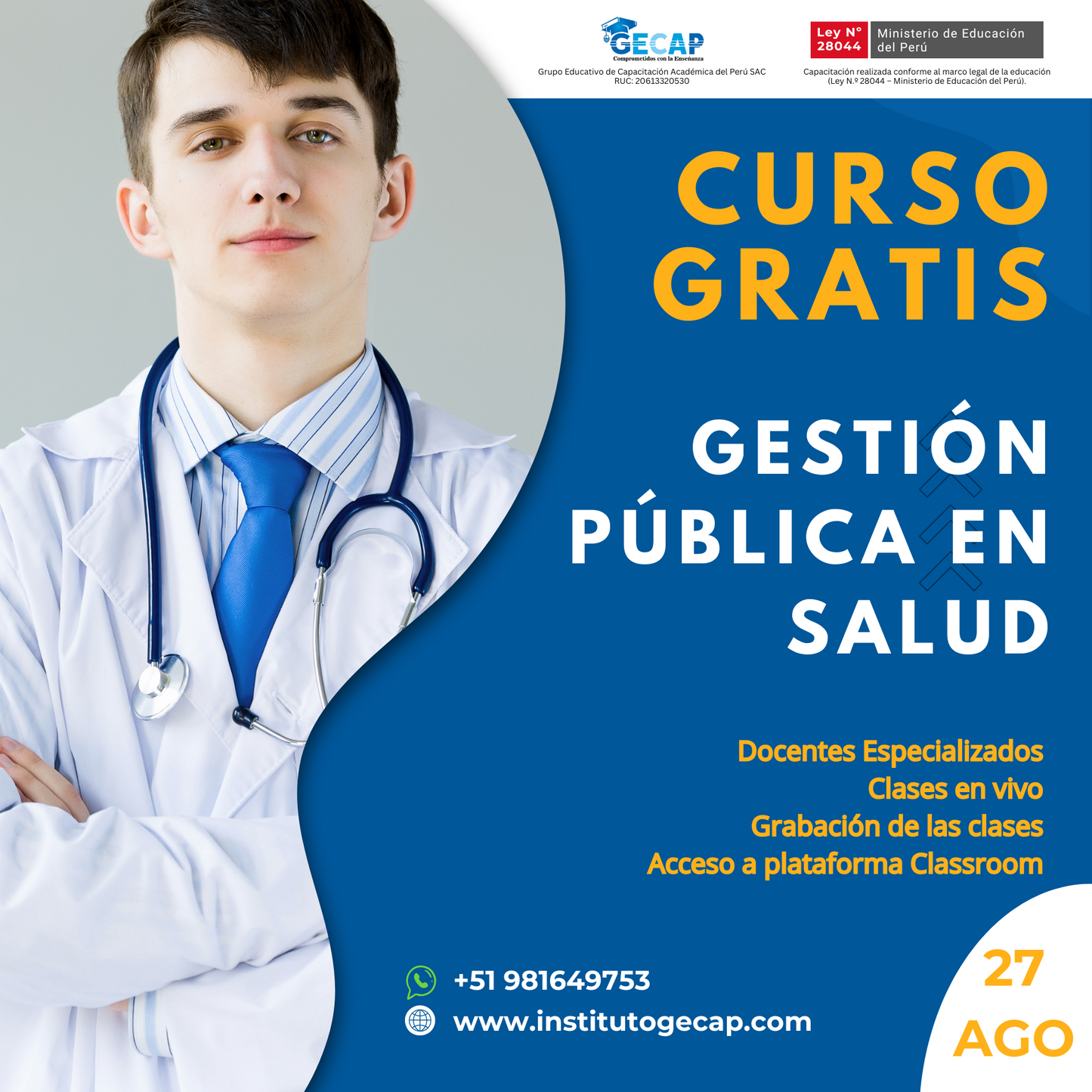 🏥 Curso Online: Gestión Pública en Salud