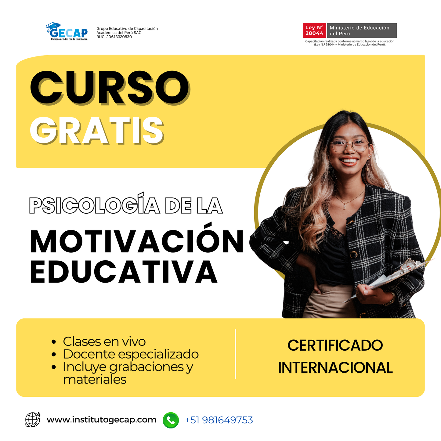Psicología de la Motivación Educativa