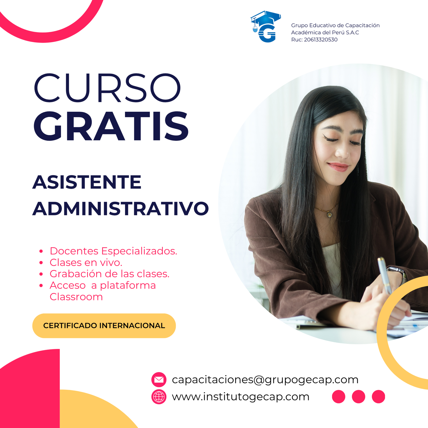 Curso Gratis: Asistente Administrativo