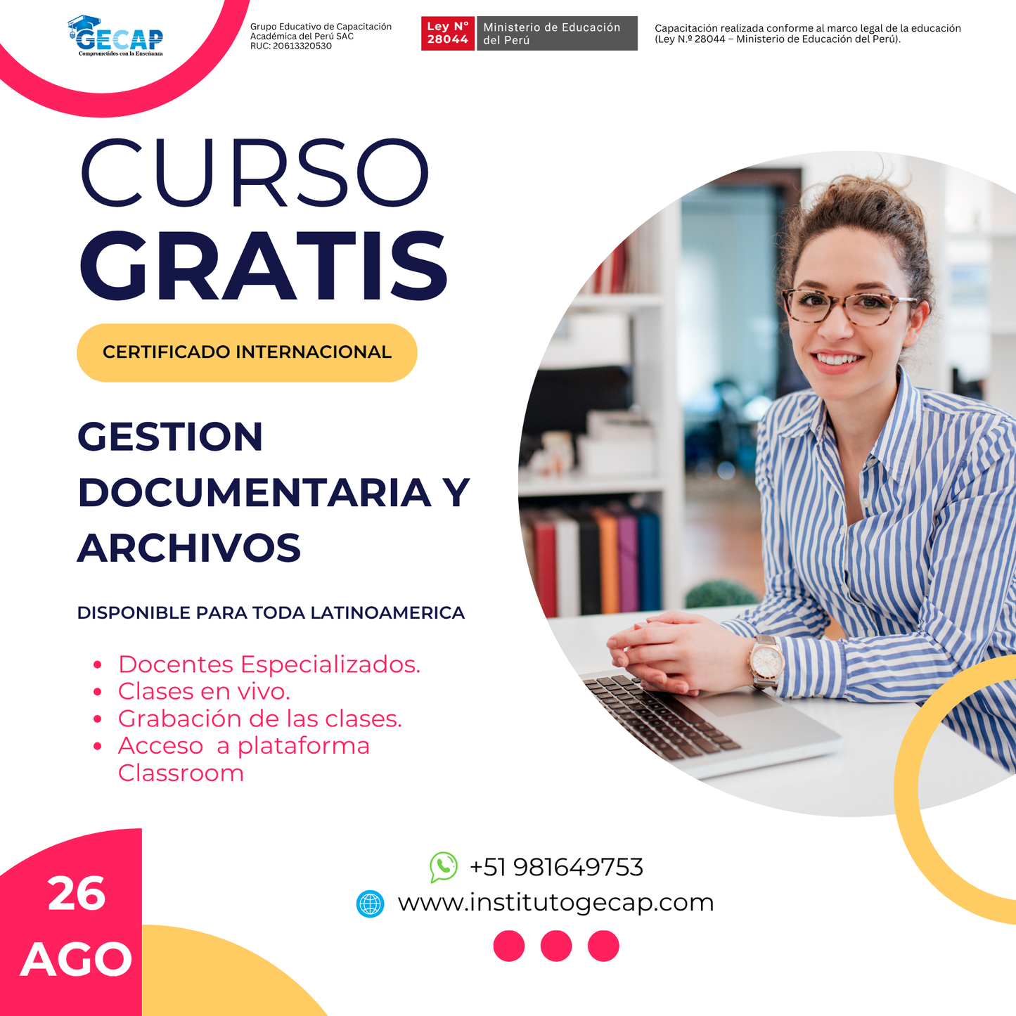 📂 Curso Online: Gestión Documentaria y Archivos