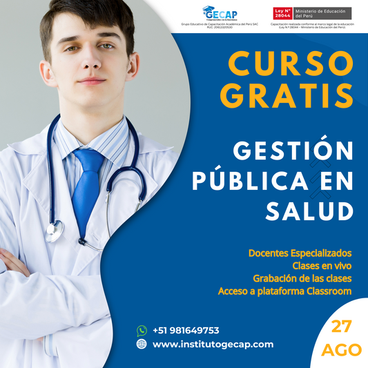 🏥 Curso Online: Gestión Pública en Salud