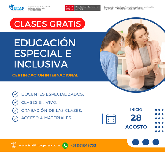👩‍🏫 Curso Online: Educación Especial e Inclusiva