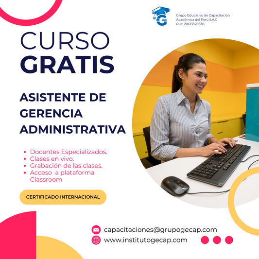 Curso Gratis: Asistente de Gerencia Administrativa