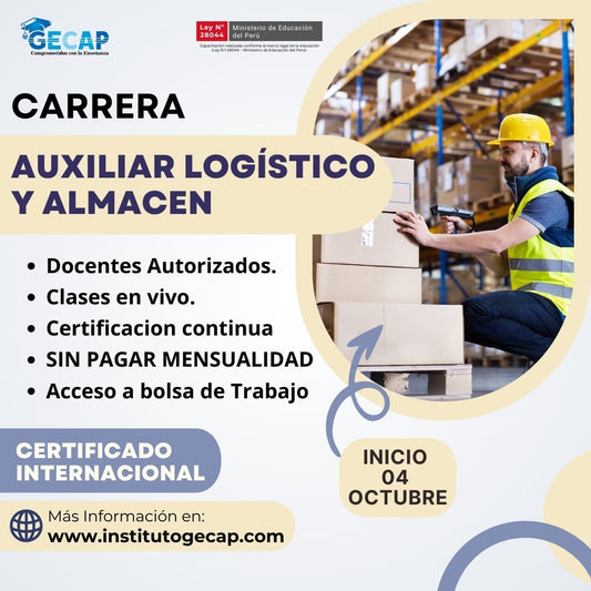 Carrera Online: Auxiliar Logístico de Almacén