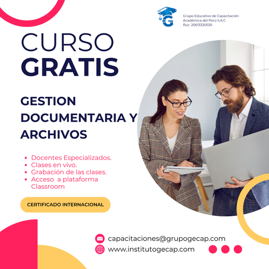 Curso Gratis: Gestión Documentaria y Archivos